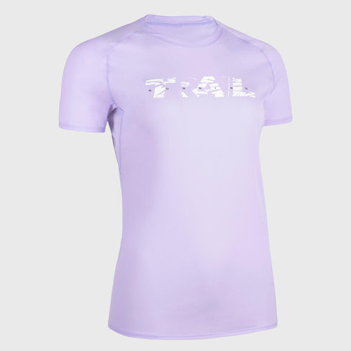 





WOMEN'S TRAIL RUNNING SHORT-SLEEVED T-SHIRT GRAPH-LILAC