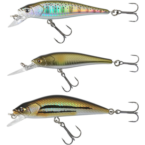 





PLUG BAIT JERKBAIT MINNOW LURE FISHING TROUT KIT 3 PB