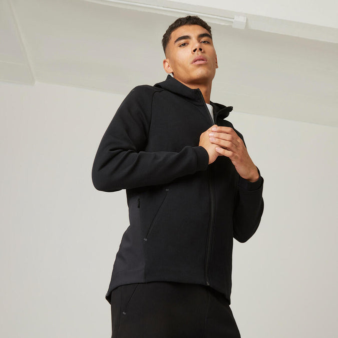 





Men's Zip-Up Fitness Hoodie 500 - Black, photo 1 of 6