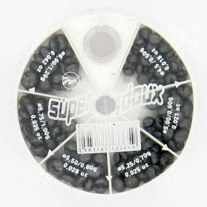 





6 COMPARTMENT SPLIT SHOT ZIG ZAG FISHING SINKERS, photo 1 of 1