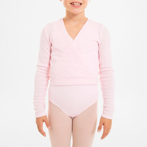 





Girls' Ballet Wrap-Over Top - Pink