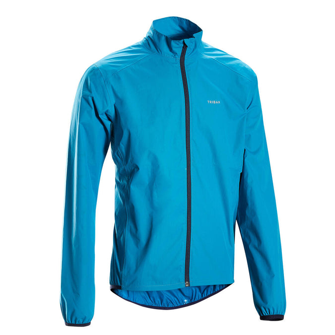 





Men's Long-Sleeved Road Cycling Rain Jacket RC100 - Blue, photo 1 of 2