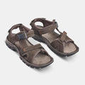 Men's leather walking sandals - NH120