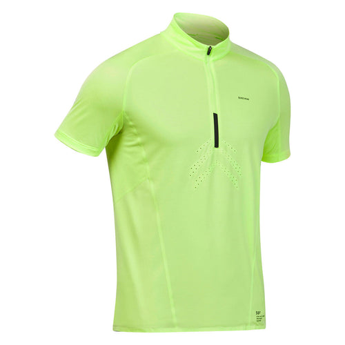 





Men's Fast Hiking Short-Sleeved T-Shirt FH500  Lemon