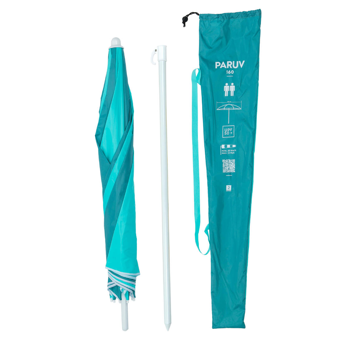 PARUV 160 BEACH PARASOL UPF 50+ 2 PLACES