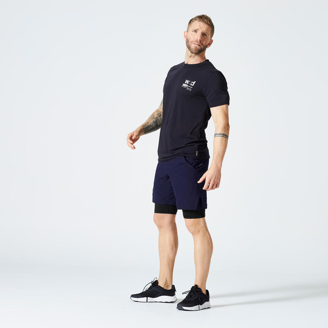 Men's Crew Neck Slim-Fit Soft Breathable Cross Training T-Shirt
