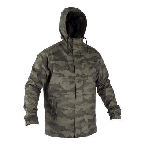 





HUNTING WARM WATERPROOF JACKET CAMOUFLAGE WOODLAND 100