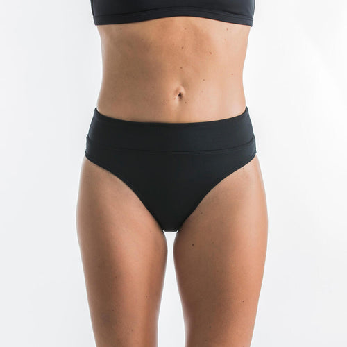 





WOMEN'S SURFING HIGH-WAISTED BODY-SHAPING SWIMSUIT BOTTOMS NORA - BLACK