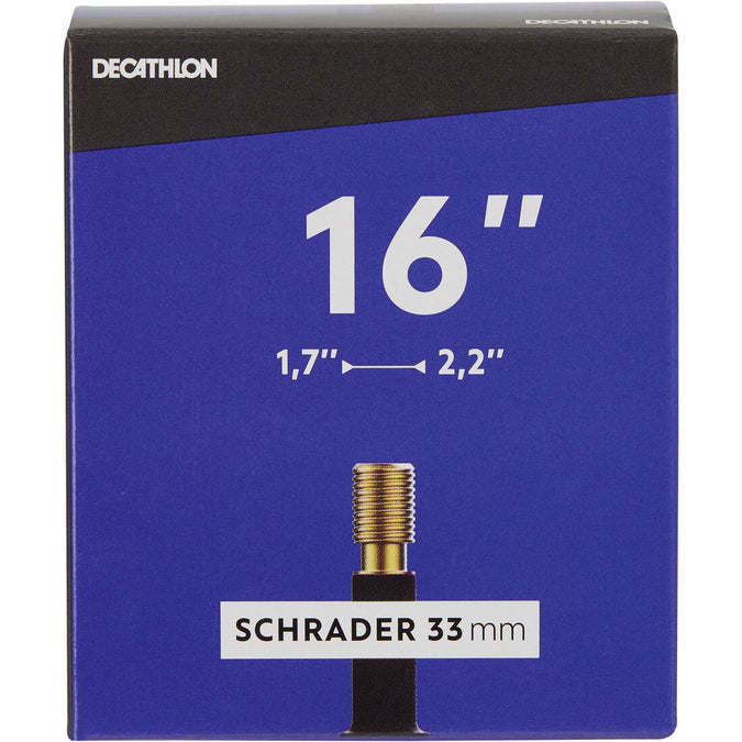 





16x1.7-2.2 Bike Inner Tube - Schrader, photo 1 of 5