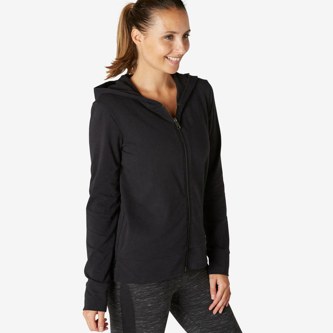 





Women's Zip-Up Fitness Hoodie 500, photo 1 of 7