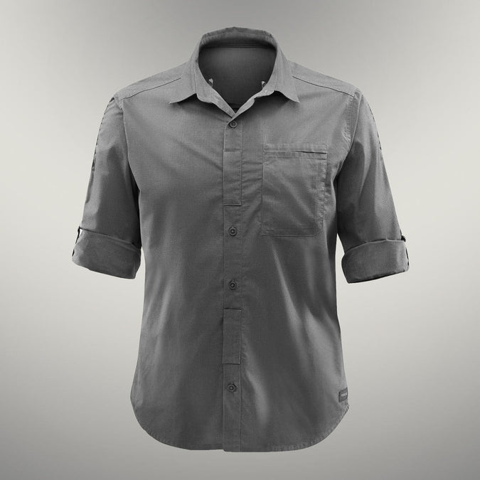 





Men’s Long-sleeved Travel Trekking Shirt TRAVEL 500 MODUL - Khaki, photo 1 of 2