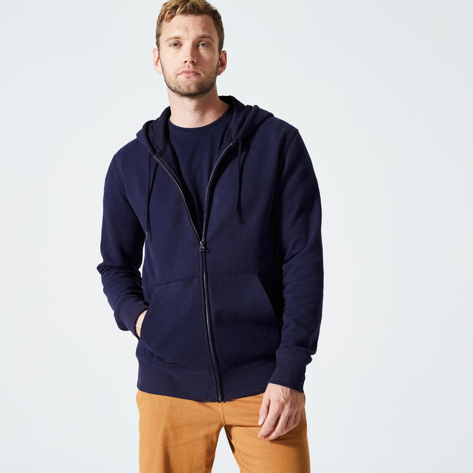 





Men's Zip-Up Fitness Hoodie 500 Essentials - Linen, photo 1 of 5