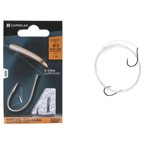 





Sea fishing eyed hooks to line SN SPECIAL FOR RAZOR CLAMS