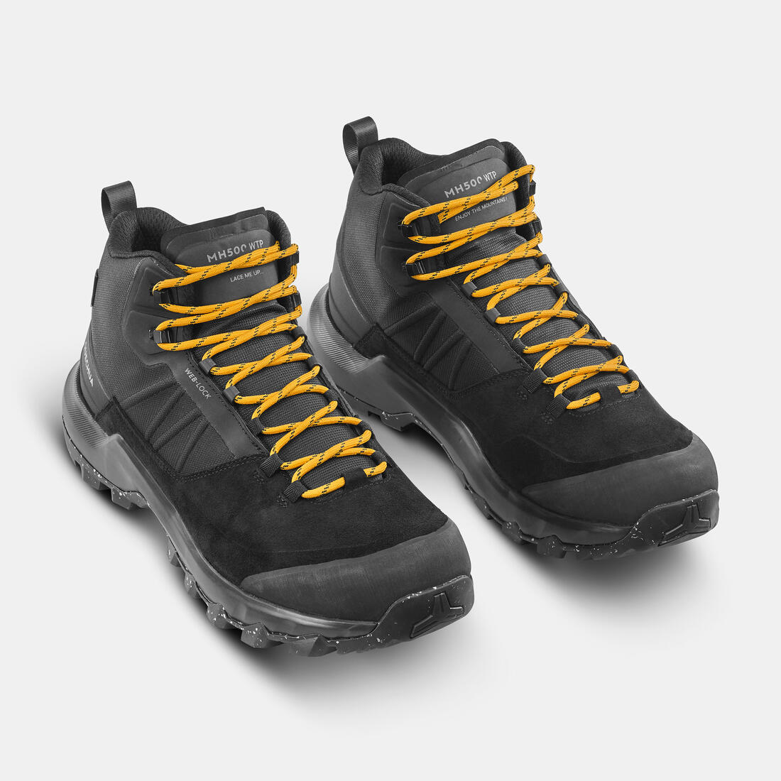 Men's Waterproof Mountain Walking Shoes - MH500 Mid