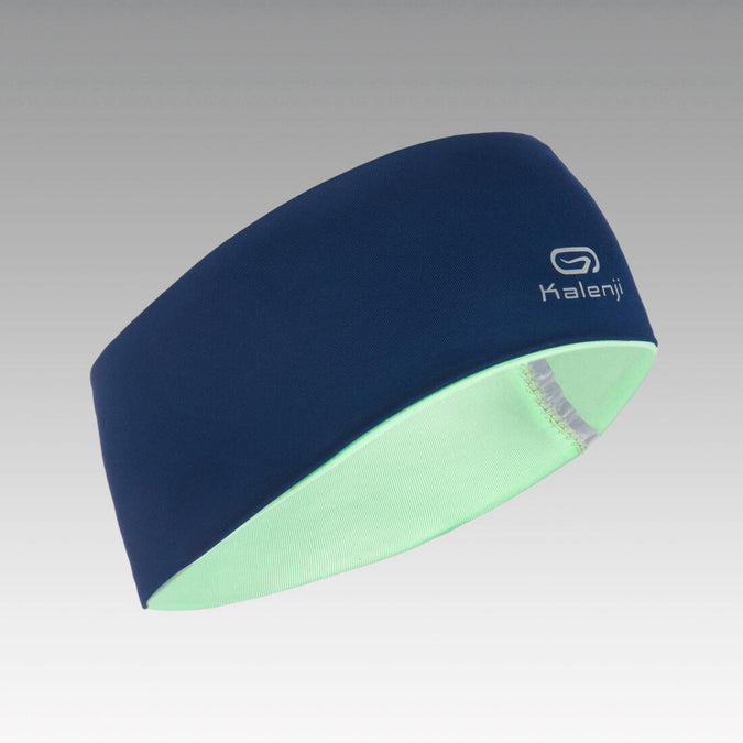 





Children's Winter Athletics Reversible Headband - navy blue and light green, photo 1 of 9