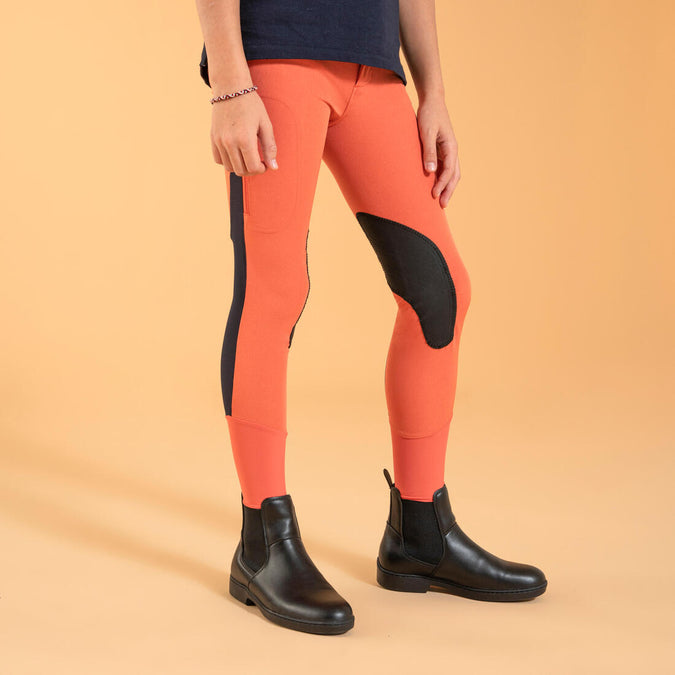 





Kids' Horse Riding Lightweight Mesh Jodhpurs with Grippy Suede Patches 500, photo 1 of 7