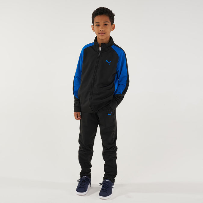 





Kids' Breathable Synthetic Tracksuit - Black/Blue, photo 1 of 6