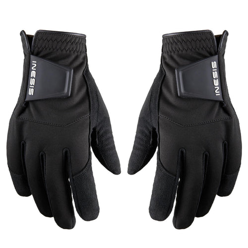 





Men's pair of golf rain gloves - RW black