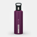 1 L aluminium water bottle with quick opening cap for hiking