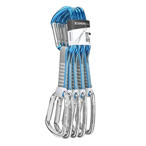 





PACK 5 QUICKDRAWS FOR MOUNTAINEERING AND CLIMBING - KLIMB 11 CM
