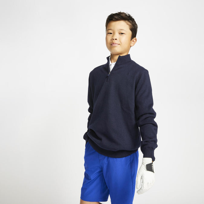 





Kids golf windbreaker pullover MW500 navy blue, photo 1 of 6