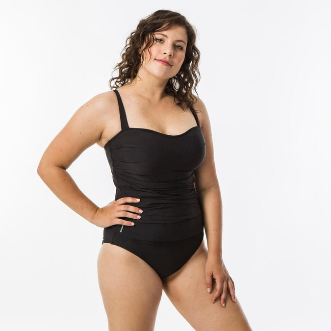 





Dora Women's One-Piece Body-Sculpting Swimsuit with Flat Stomach Effect - Black, photo 1 of 10